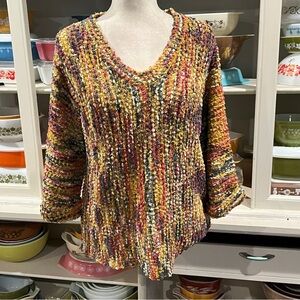 Ethyl Yarn Knit Chunky Sweater - Size XL